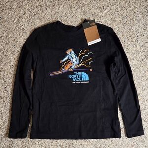 The North Face Black Ski Graphic Long Sleeve Boys Large (12)